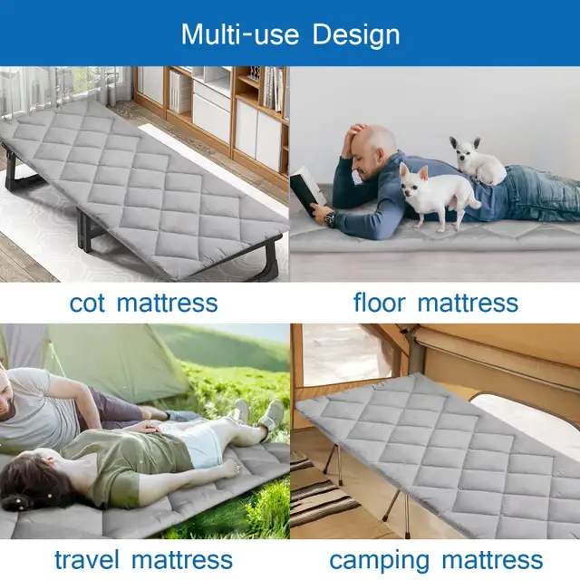 Cot Mattress Pad (Improved Thickness) Quil... ID# 197463234833019265123