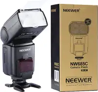 Neewer NW685C E-TLL II High Speed Sync HSS LCD Display Speedlite