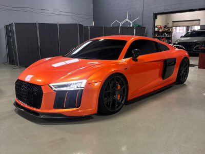 2017 Audi R8V10 PLUS 1 OF 1. (exhaust , lowered, rims, wrap)