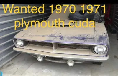 je suis a la recherche d’un plymouth cuda ou barracuda 1970 1971 laisser moi votre numéro de télépho...