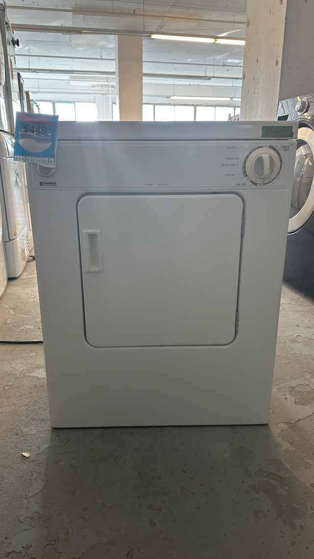 3201- Sécheuse Kenmore blanche frontale prise 110v white Dryer dans Laveuses et sécheuses  à Ville de Montréal