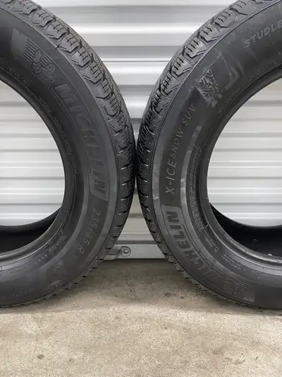 Pair2: 235/65 R17 108T XL Michelin X-Ice Snow SUV. FIRM $250: Two Used Winter Tires. FIRM Tires Trea...