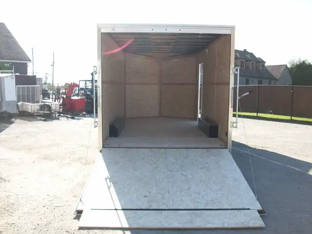 2025 Weberlane CARGO 8'.6in.X16' V-NOSE 2ESSIEUX 5200LB. 7.6HT C in Cargo & Utility Trailers in Laval / North Shore - Image 14