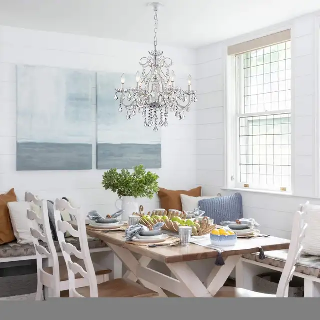 ANJIADENGSHI Modern K9 Crystal Raindrop Chandelier Lighting LED in Indoor Lighting & Fans in Mississauga / Peel Region - Image 11