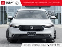 Very Low KM Platinum White Pearl 2025 Honda Accord Hybrid Touring! Navigation / Leather / Sunroof /... (image 1)