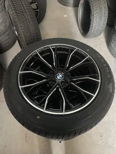 IF U SEE THE AD RIMS STILL FOR SALE. Noo email 4 Brand NEW bmw X3 X4 rims winter tires 235/55/19 HAI...