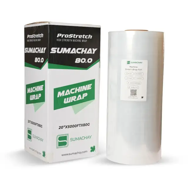 Stretch Wrap 12" 14" 18" 1500 ft 80 Gauge628637333632011221
