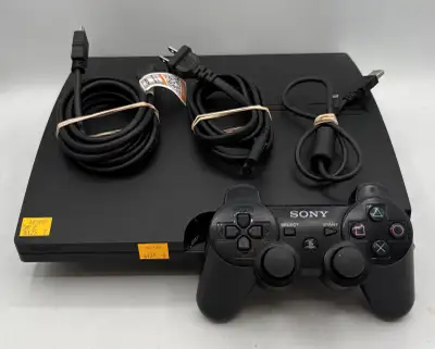 300gb Playstation 3 Complete with Wires & PS3 Controller, View more