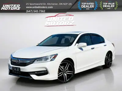 2017 Honda Accord Touring NO ACCIDENTS CERTIFIED The 2017 Honda Accord Touring is a well-equipped mi...