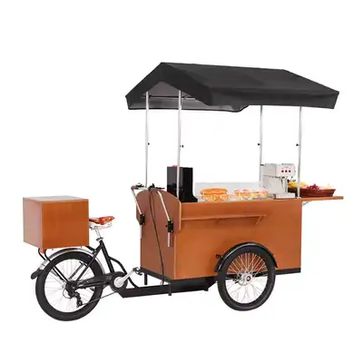 Mobile Electric Food Carts for Coffee, Ice Cream, Hot Dog & BBQ, View more