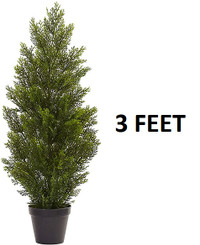 Nearly Natural Mini Cedar Pine Indoor/Outdoor Tree, 3-Feet, Bra