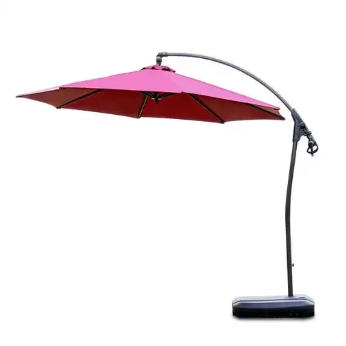 9.5' Cantilever Patio Umbrella with Water Base in Patio & Garden Furniture in Hamilton - Image 2