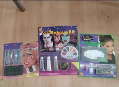Three packages of makeup available. 1. Jewel necklace tattoo with makeup kit comes with makeup tray,...