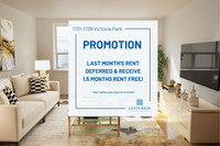 1.5 Months FREE |Lawrence Ave E & Victoria Park Ave. | Call Now! City of Toronto Toronto (GTA) Preview