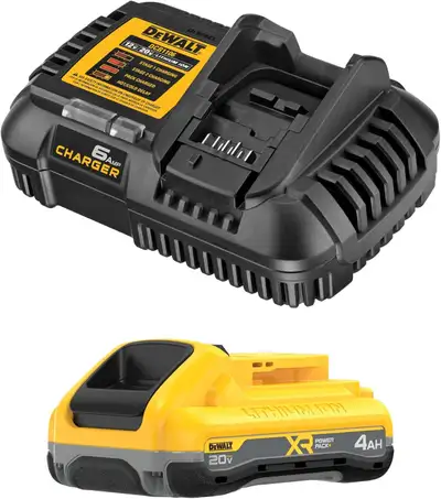 DEWALT 20V MAX XR POWERPACK 4Ah Battery Kit (DCB2104C), View more