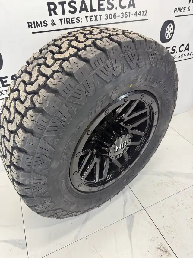 275/70/18 AMP All terrain tires Black Rims Ford F250 F350 in Tires & Rims in Edmonton - Image 6