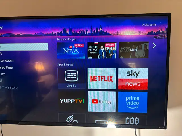For Sale: 43-Inch Roku LED TV – HDMI | Dolby Audio in TVs in Ottawa - Image 2
