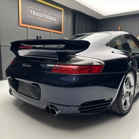 Check out this 2003 Porsche 911 Twin Turbo. This is the very desirable Midnight Blue Metallic with N... (image 8)