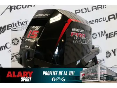 Alary Sport 2026 Mercury 15EXLPT PK EFI DEMARREUR ELECTRIQUE, PIED X-LONG (25 POUCES) Mercury 15EXLP...