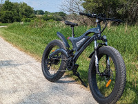 New 1000W Fat Tire Mountain Ebike 47km/h Free Rear Rack