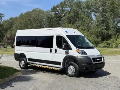 This 2021 RAM ProMaster 2500 High Roof wheelchair-accessible van is powered by a 3.6L Pentastar VVT...