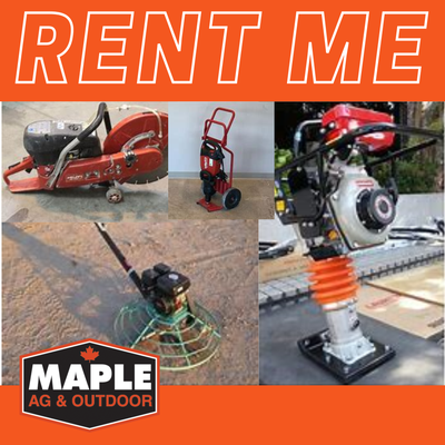 Contact Maple Ag & Outdoor for all your concrete tool rental needs. We offer a wide selection includ...