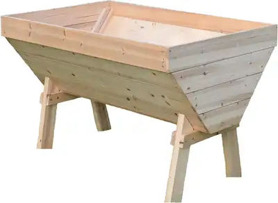 4 ft Wood Raised Garden Bed Planter–Ergonomic Fir Planter RGT110, View more
