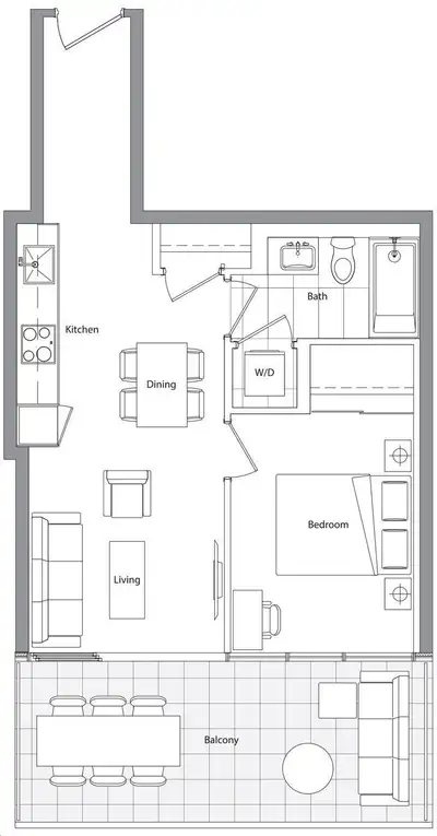 ️ Canada House | Toronto ️ 1 Bedroom | 1 Bathroom 540 sqft interior + 157 sqft balcony South Exposur...