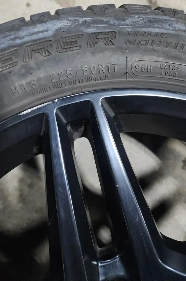 Mercedes C-Class Winter Tire Package 225/50/17 Black Rims in Tires & Rims in Markham / York Region - Image 7