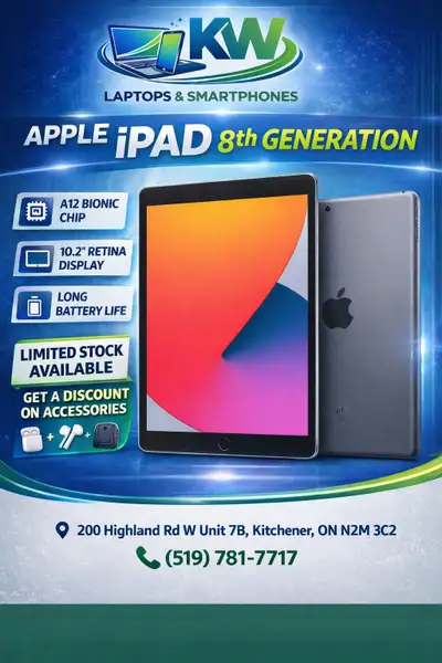 Apple iPad 8th Gen, View more
