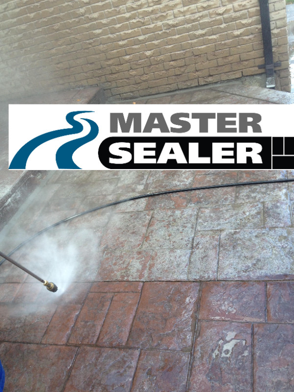 Master Sealer 26 Years! Concrete Interlock Cleaning Repair Seal in Interlock, Paving & Driveways in Markham / York Region - Image 4