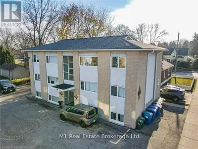 Quiet six-plex. Basement apartment with large windows, lots of natural light. Bus stop right outside...