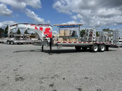 VEND: Remorque Cargo fermer 1 simple essieu ou 2 double essieux tandem fermée ferme pied enclosed tr...