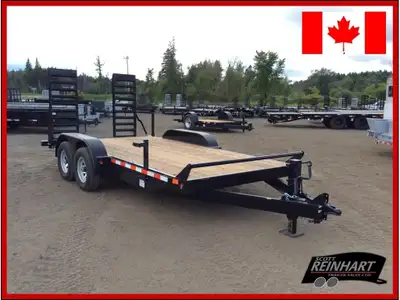 2026 Canada Trailers 82x16 5 Ton Equipment Trailer 10,800GVWR, 2 5200LB Axles with Easy Lube Spindle...