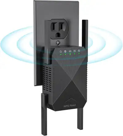 WiFi Extender 2024 Fastest WiFi Booster 1200Mbps Dual Band, View more
