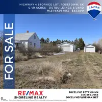 Outbuilding & Land for Sale! Highway 4 Storage Lot, Rosetown, SK
