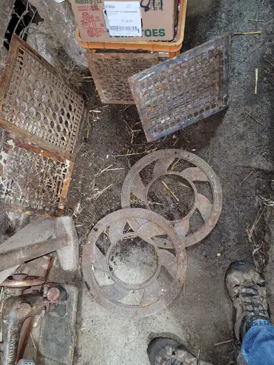 Cast iron floor grates, View more