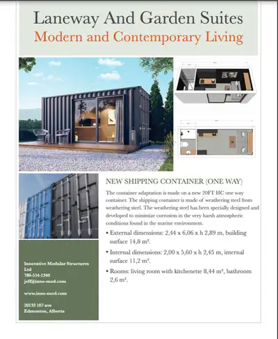 Innovative Modular Structures Ltd is a family owned and operated business that has over 30 years of...