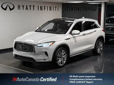 The 2021 INFINITI QX50 Essential Tech is a Canada-specific trim that occupies the premium middle-gro...
