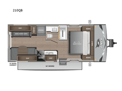 Please Call Us At 613.851.7326 with any questions? Jayco Jay Flight SLX travel trailer 210QB highlig...