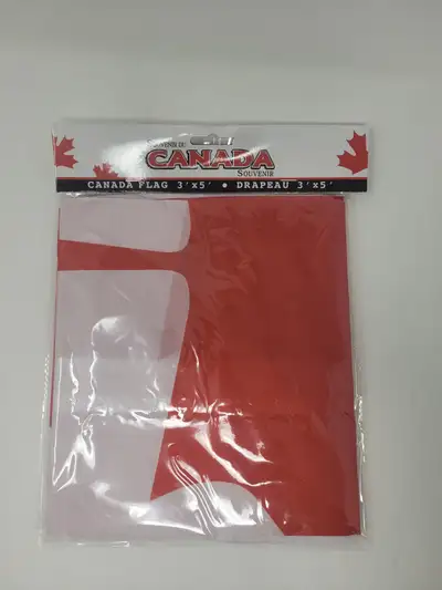 BRAND NEW CANADA FLAG WITH 2 METAL GROMMETS SIZE 36" X 60", View more