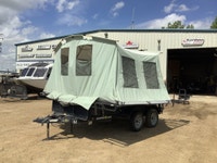 Used 2027 Jumping Jack Trailers 6' x 12' Utility Trailer with 8' Tent Super easy to set up! Tent fol... (image 2)