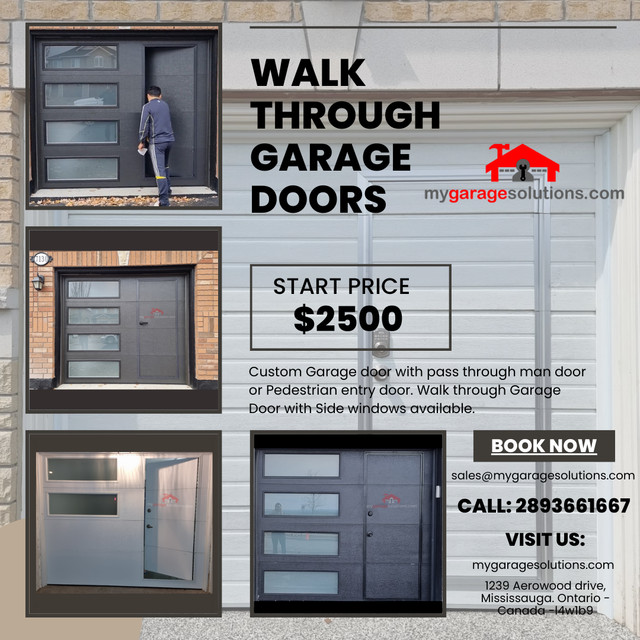 Walk through Garage Door *Sale*Sale*Sale* in Garage Doors & Openers in Mississauga / Peel Region - Image 3