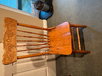 4 Lionhead Chairs - Sturdy Solid Oak