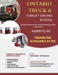 Truck, Forklift and Airbrake Training in Brampton and Cambridge!