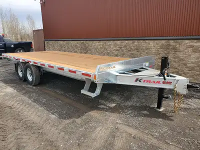 ON ORDER # 2026 K-TRAIL 20' 14000lbs Deckover NO MORE RUST Model : DKO20-14 Built in rub rail Remova...