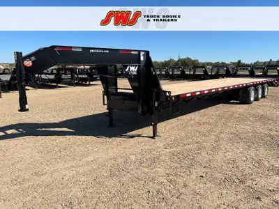 NEW 2027 SWS 8.5 x 38' Gooseneck Trailer Tri Dual Axle 3 x 10,000 lb Axles w/ Electric Brakes on all...