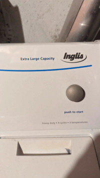 Inglis Super Capacity Washer Dryer Pair - Used - $300 for both!