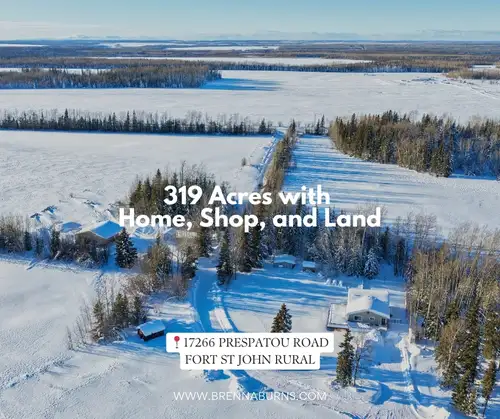 Rare opportunity to own a full half section in the Peace Region. This 319-acre property located in t...