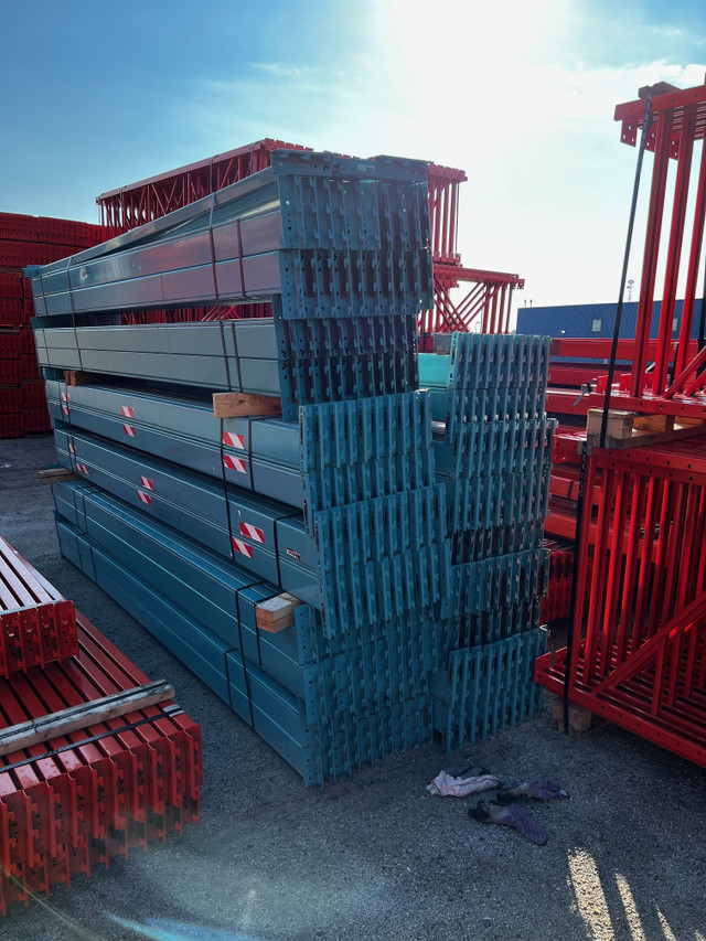 USED RACKING BEAMS - 5" X 136" REDI-RACK STYLE BOX BEAMS in Industrial Shelving & Racking in Barrie - Image 2